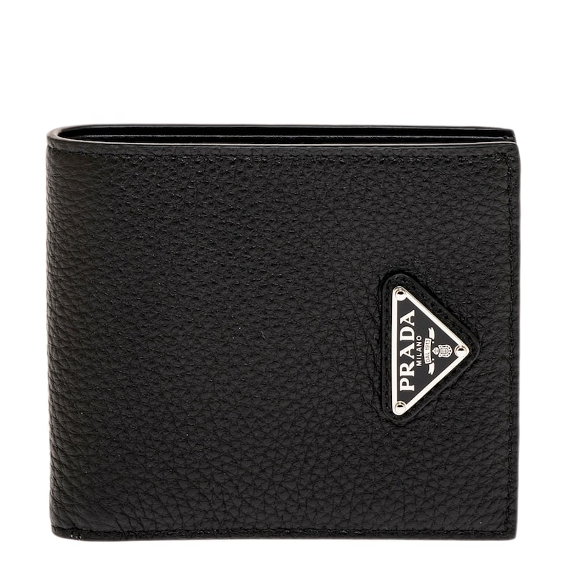 Prada Men's Sienna Leather Wallet - Black