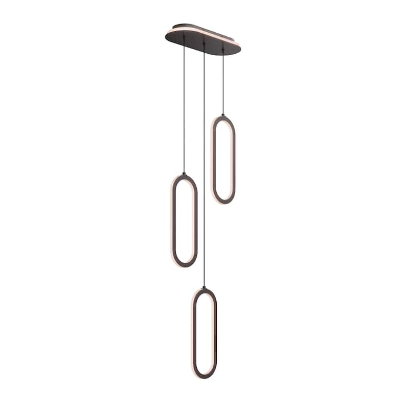 Atom 3 Light Vertical 5CCT LED Pendant Cluster
