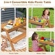 preview thumbnail 17 of 38, Costway 3-in-1 Kids Picnic Table Wooden Outdoor Sand & Water Table - See Details