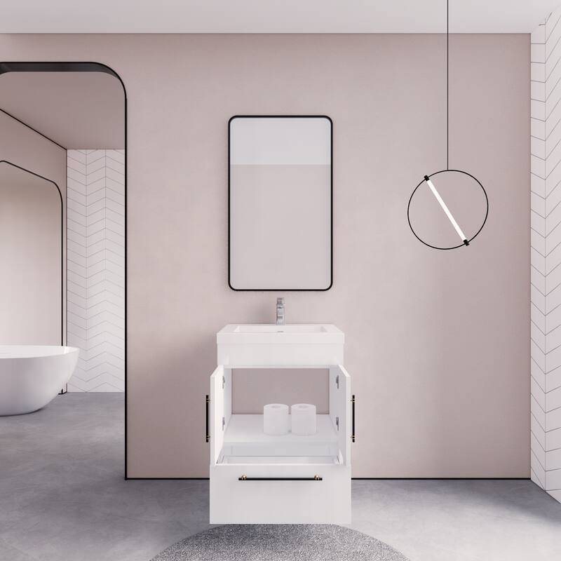 Eliza 24'' Freestanding Vanity with Single Sink