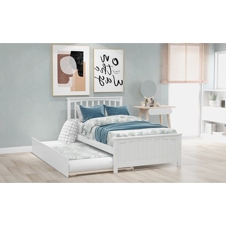 Minimalistic Twin Platform Bed with Trundle for Stylish Bedroom Enhancement
