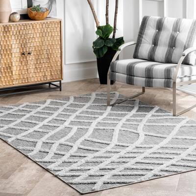 Nuloom Midwest Raised Fishnet Trellis Area Rug