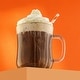 preview thumbnail 8 of 8, JoyJolt Diner Glass Coffee Mug with Handle - 16 oz