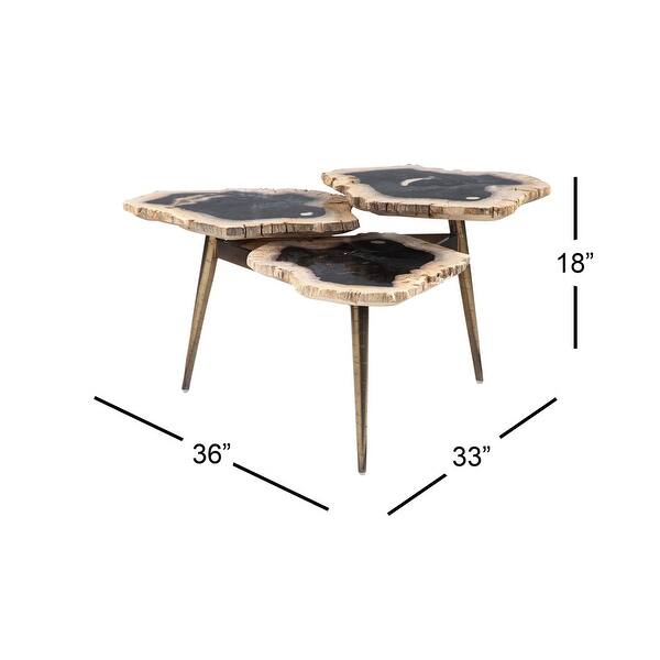 Petrified Wood Coffee Table Arhaus Clayhill Coffee Table Arhaus / 5