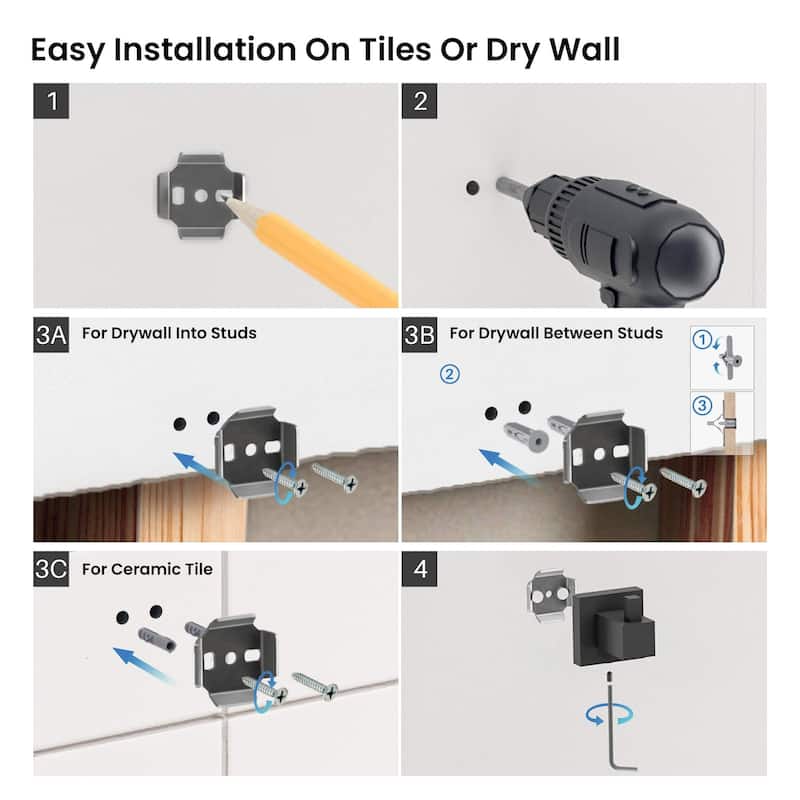 Cube Bathroom Towel and Robe Hook