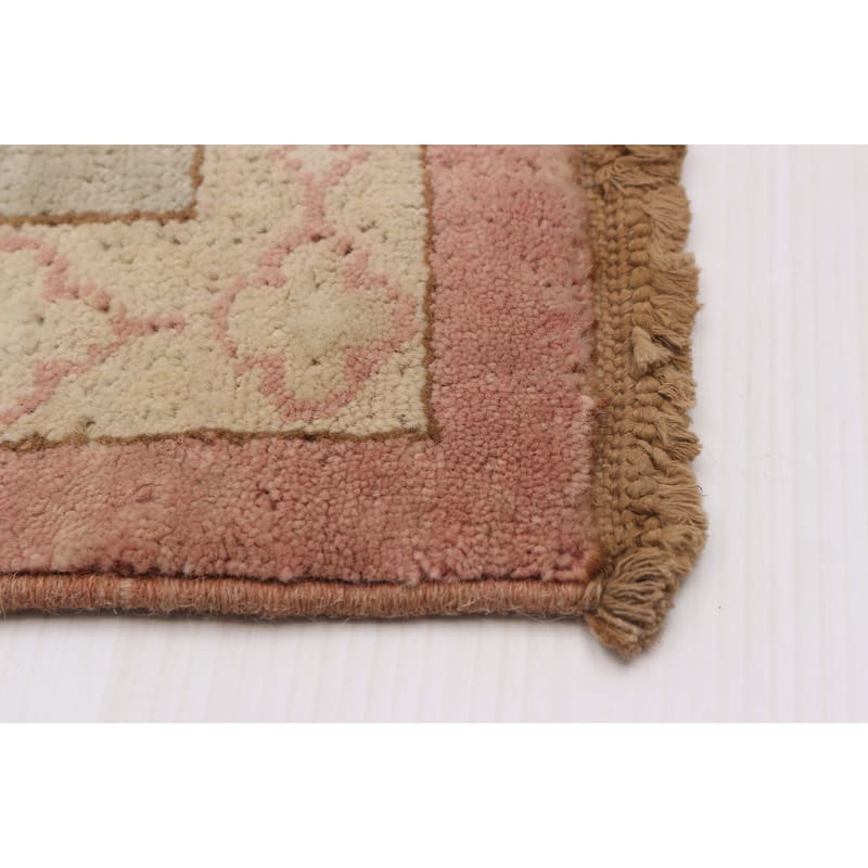 ECARPETGALLERY Hand-knotted Oushak Copper Wool Rug - 9'1 x 11'10