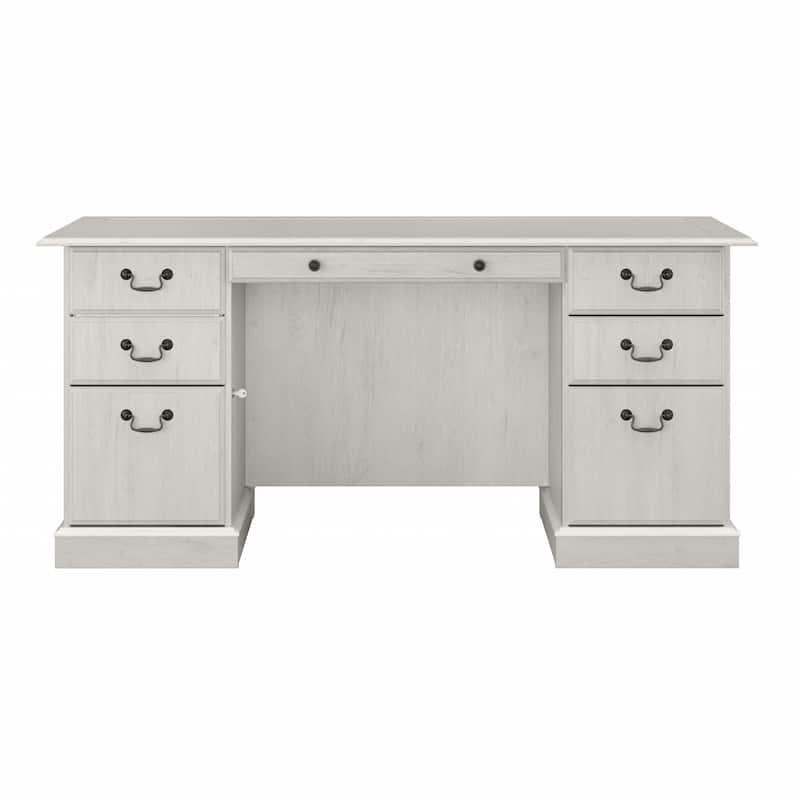 Bush Furniture Saratoga Executive Desk with Drawers and Storage