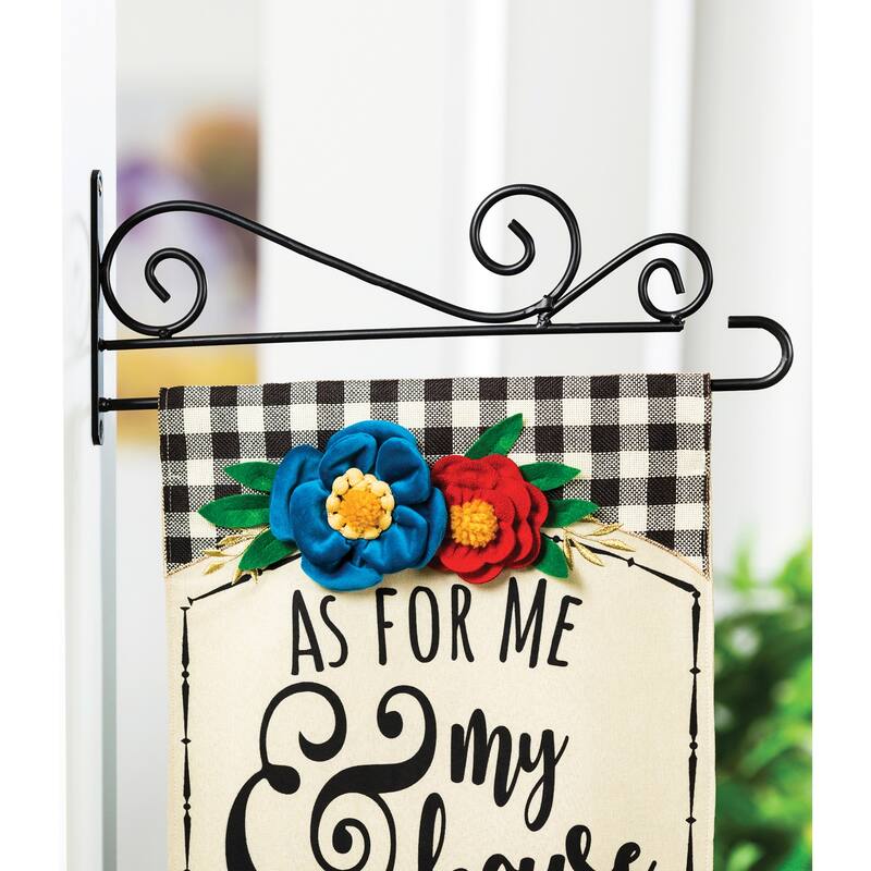 Swirl Wall-Mount Garden Flag Hanger