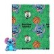 preview thumbnail 9 of 35, NBA Spin Stitch Hugger Pillow & Silk Touch Throw Blanket Set 40x50 inches - Boston Celtics