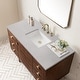 preview thumbnail 28 of 39, James Martin Vanities Amberly 48" Single Vanity, Mid-Century Walnut
