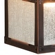 preview thumbnail 10 of 9, VAXCEL Trail 13 in. H 1-Light Burnished Bronze Rustic Cowboy Outdoor Wall Sconce, Steel, Clear Seeded Glass Shade