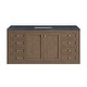 preview thumbnail 36 of 51, James Martin Vanities Chicago 60" Single Vanity, Whitewashed Walnut Charcoal Soapstone Quartz