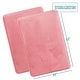 preview thumbnail 147 of 153, Empyrean Ultra Soft Plush Bathroom Rug - Non-Slip, Velvet, Memory Foam Bath Mat - Set of 2