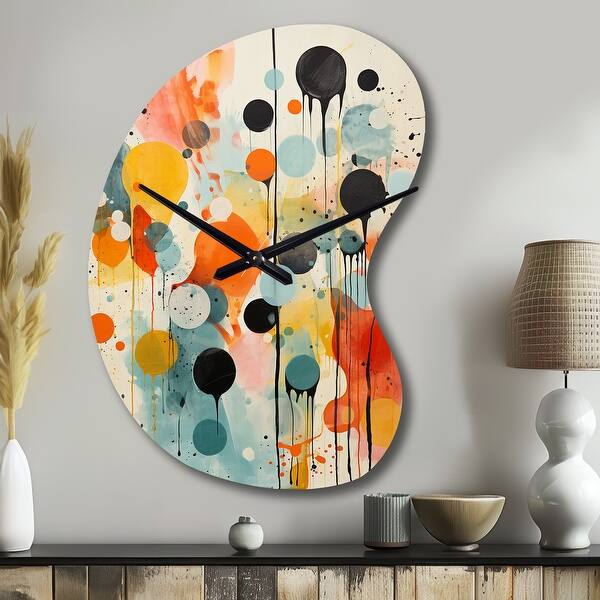 Designart - Colorful Mid Century Atomic Abstraction I - Abstract ...