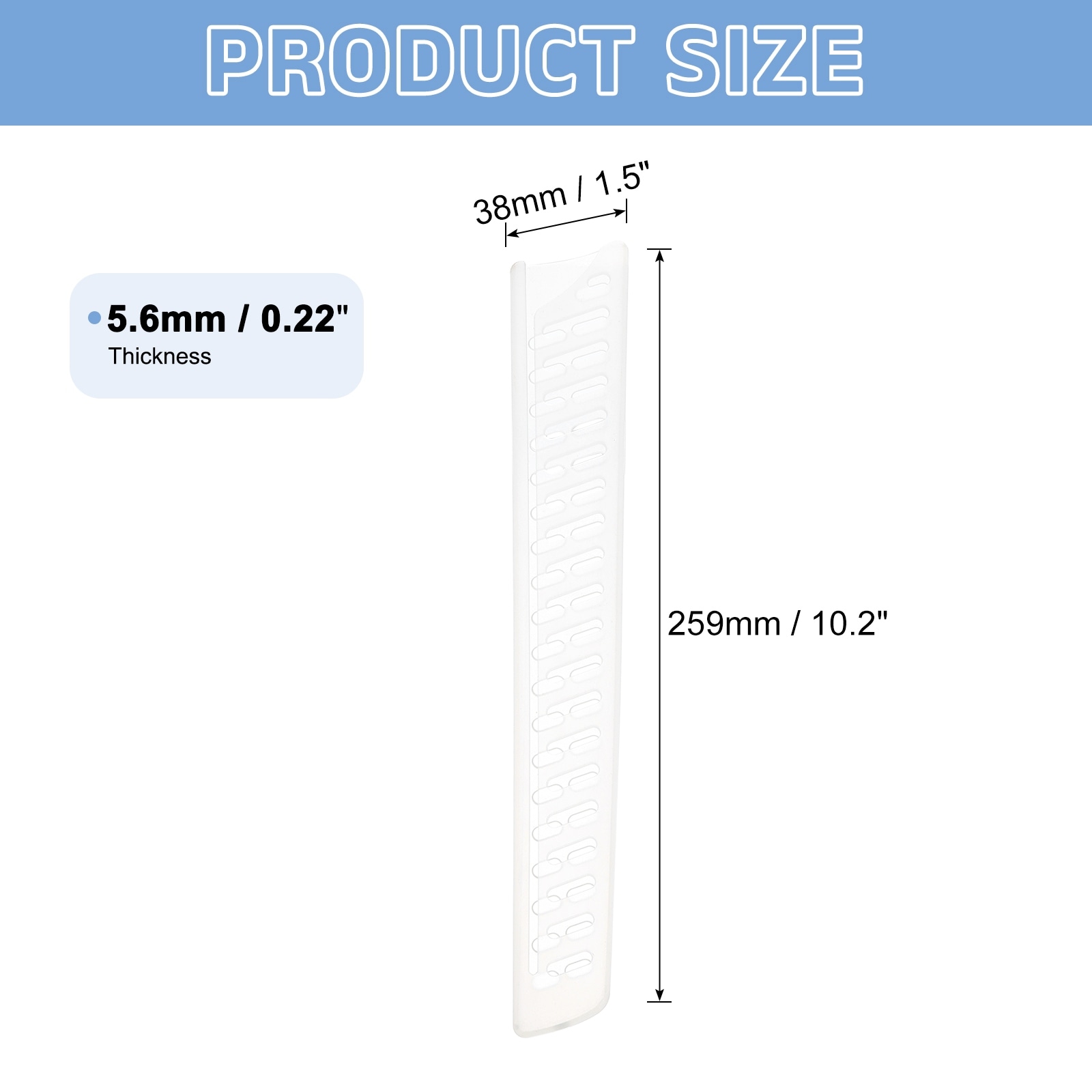 PP Safety Knife Cover Sleeve Blade Edge Guards Protector Universal Knife Sheath - White