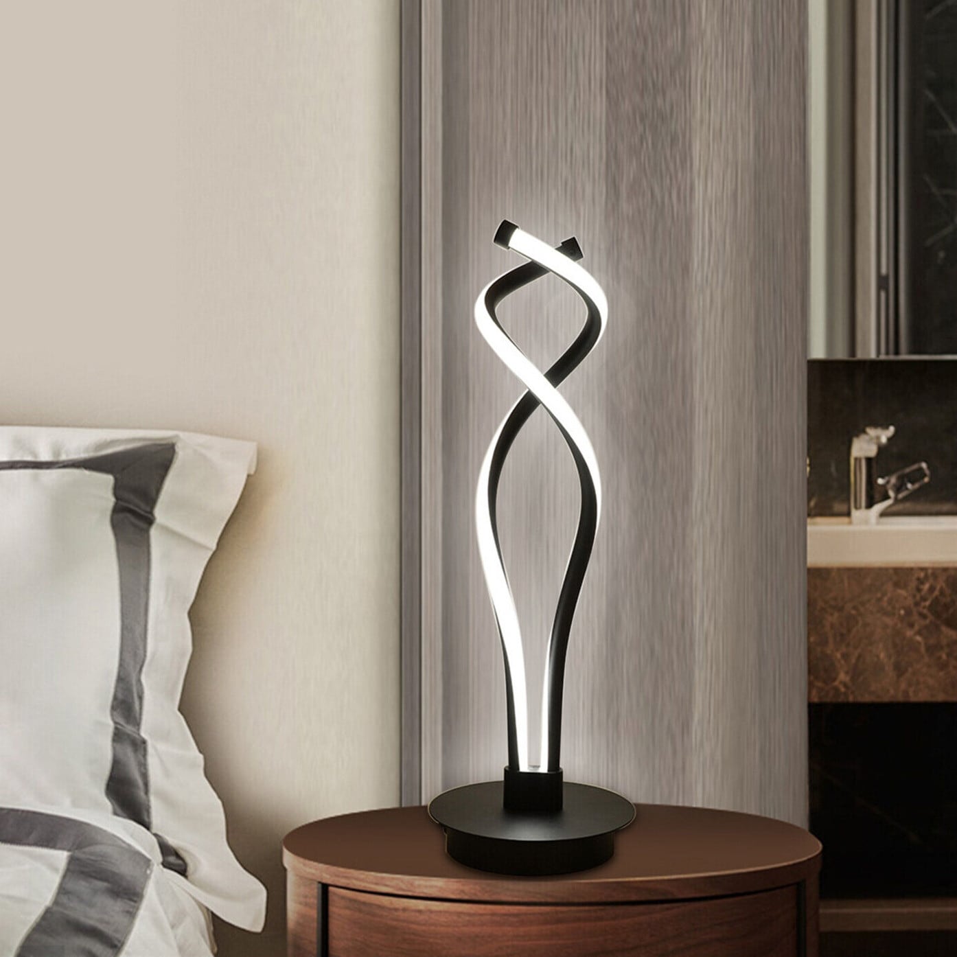 Skyeyarc spiral led online table lamp