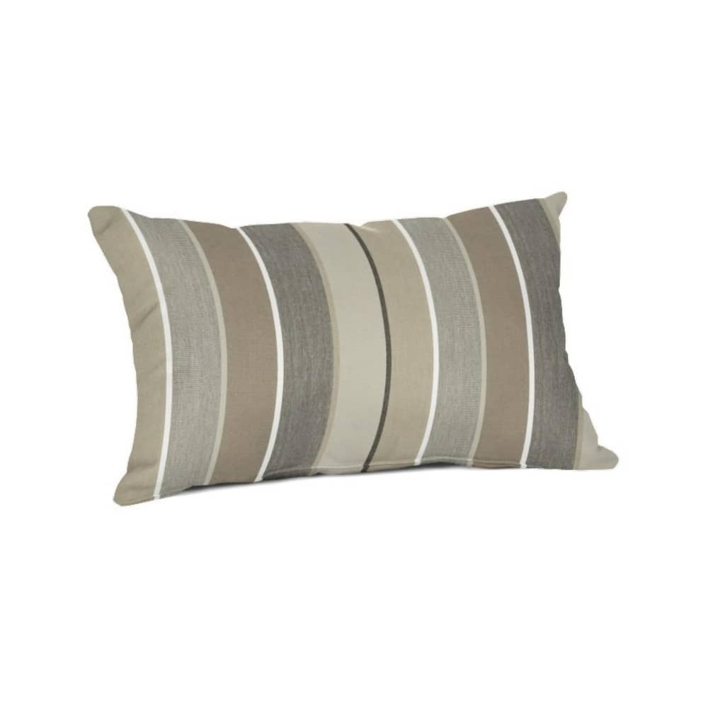 Sunbrella 20x13 Striped Outdoor Lumbar Throw Pillow