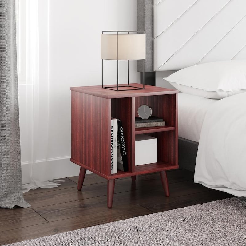 Boyd Sleep Warwick Mid-Century Modern 3-Shelf Nightstand