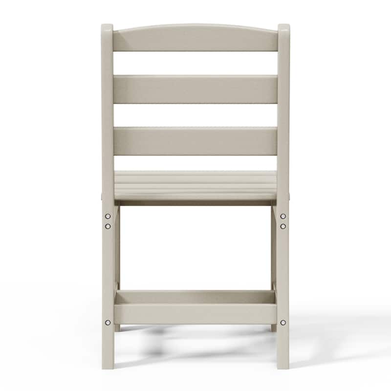 Shoreside Outdoor Patio Armless Dining Side Chair
