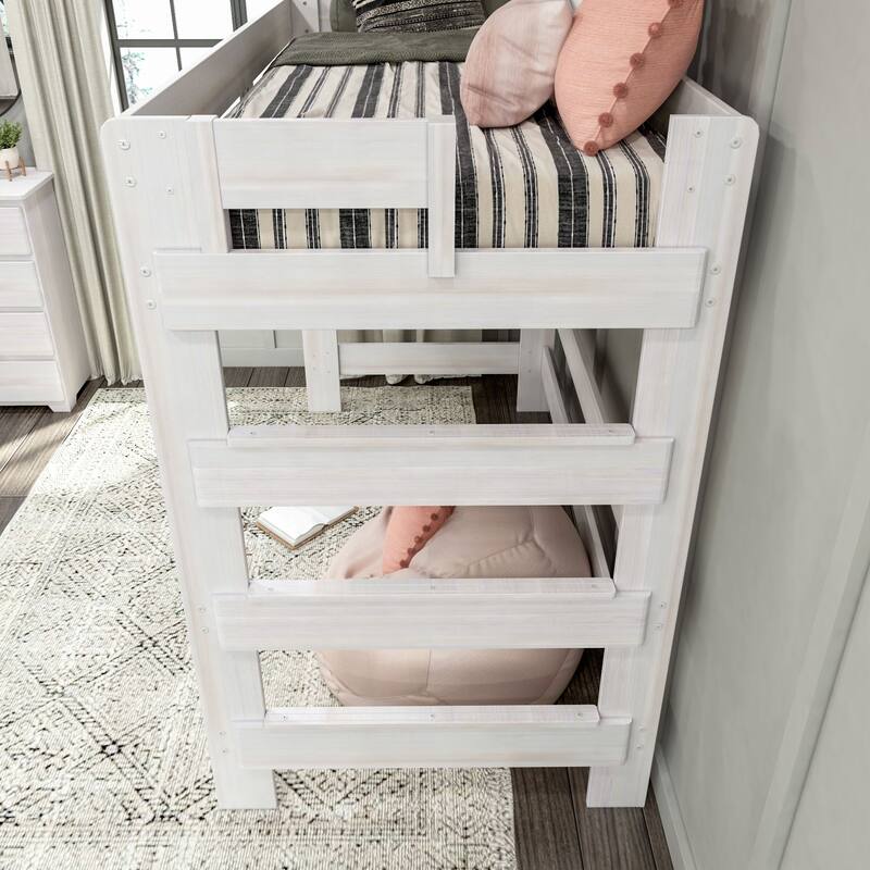 Max and Lily Farmhouse Twin-Size High Loft Bed