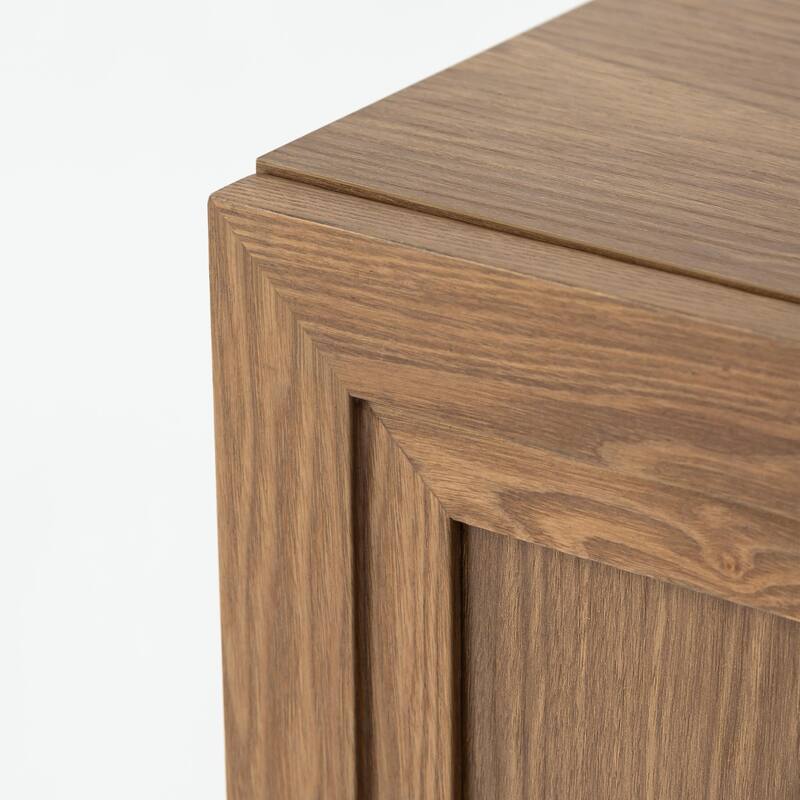 Wooden Accent Cabinet Storage Modern Sideboard Buffet Cabinet with Adjustable Shelf for Living Room Dining Room Entryway