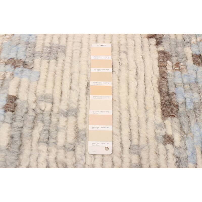 ECARPETGALLERY Hand-knotted Tangier Ivory Silk, Wool Rug - 8'3 x 9'10