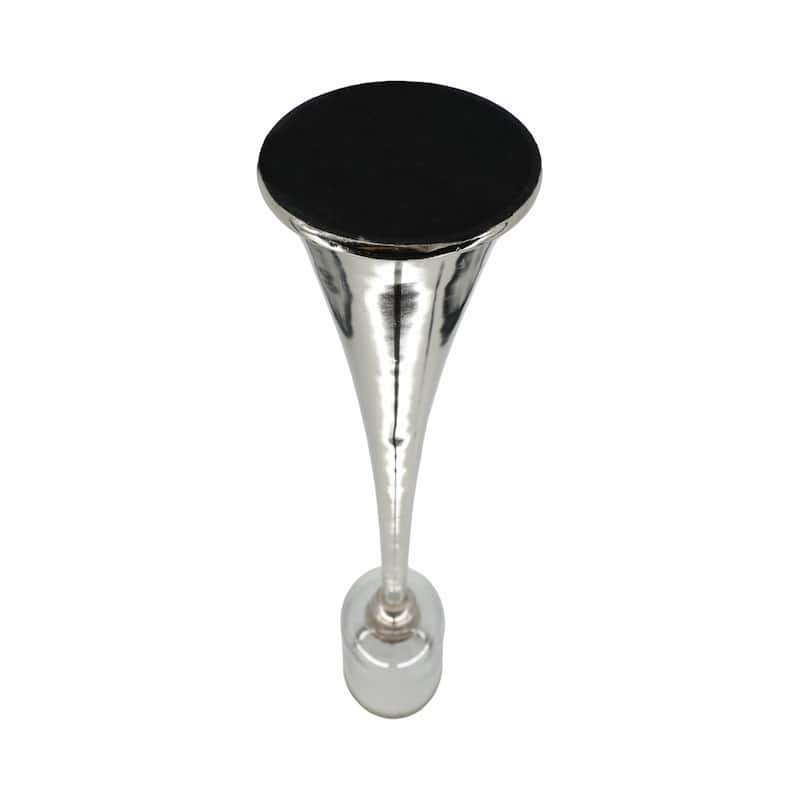 Modern Metal and Glass Floor Candle Stand for Pillar Candles