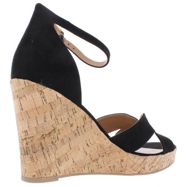 girls black wedge sandals