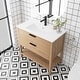preview thumbnail 21 of 49, Plywood Freestanding Bathroom Vanity Set with Integrated Sink