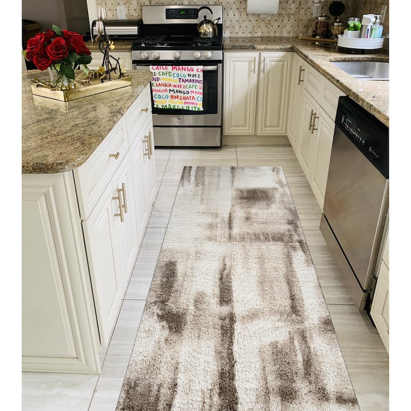 Noori Rug Lux Walsh Abstract Modern 2-inch Thick Shag Rug