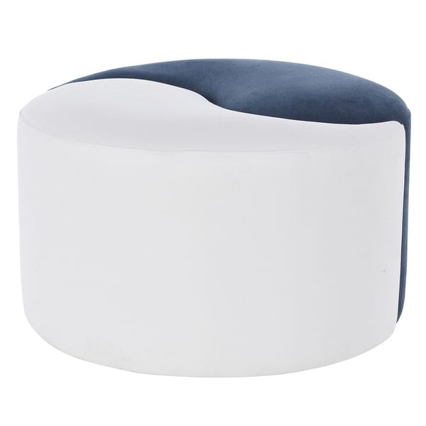 Dann Foley Lifestyle Pouf Ottoman Yin Yang Functional Two Piece