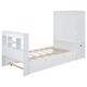 preview thumbnail 29 of 28, Twin Platform Bed with Storage, Pull Out Shelves, Trundle, Grey
