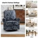 preview thumbnail 17 of 52, Roderich Farmhouse Floral Print Swivel Rocker Recliner with Rolled Arms by HULALA HOME
