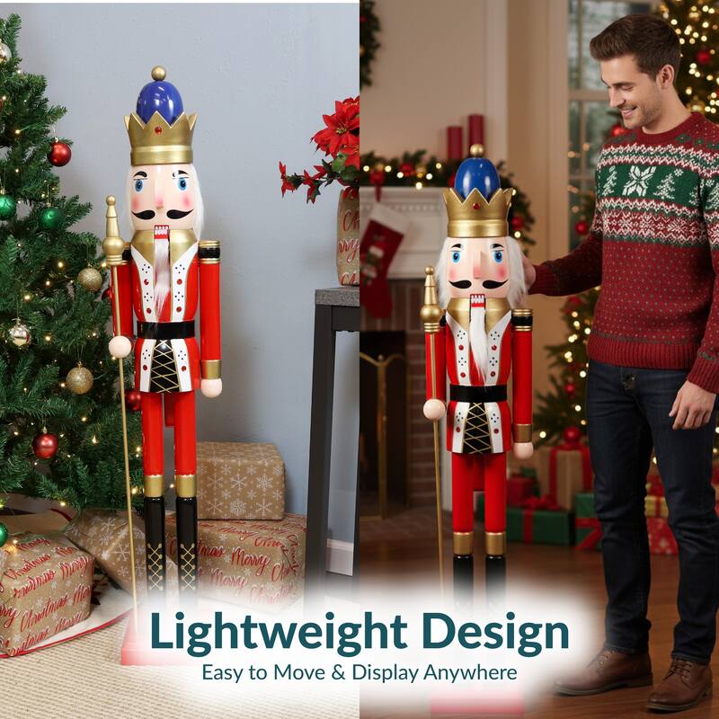 Balthazar the Protector Indoor Nutcracker Statue - 48-Inch