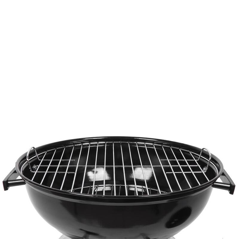 ZOKOP 18" Portable Camping Grill Charcoal Stove with Side Wheel