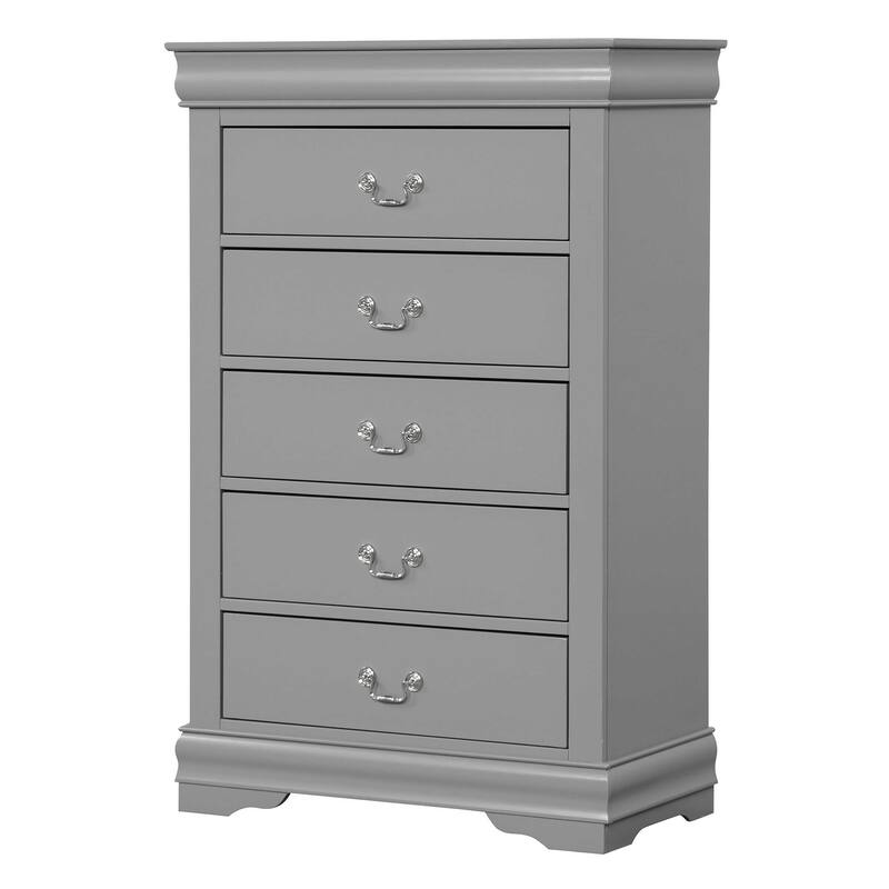 Furniture of America Mayday Modern Solid Wood 3-Piece Sleigh Bedroom Set