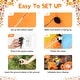 preview thumbnail 6 of 16, Glitzhome 7ft Fall Lighted Inflatable Tractor Scarecrow Decor