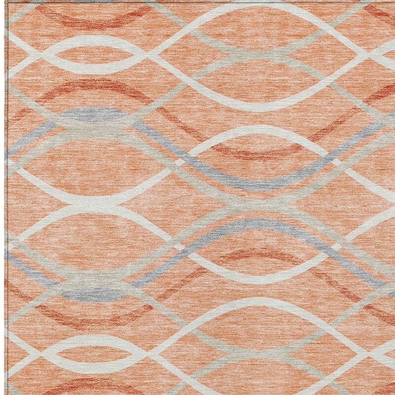 HomeRoots Abstract Transitional Rectangle Outdoor Rug