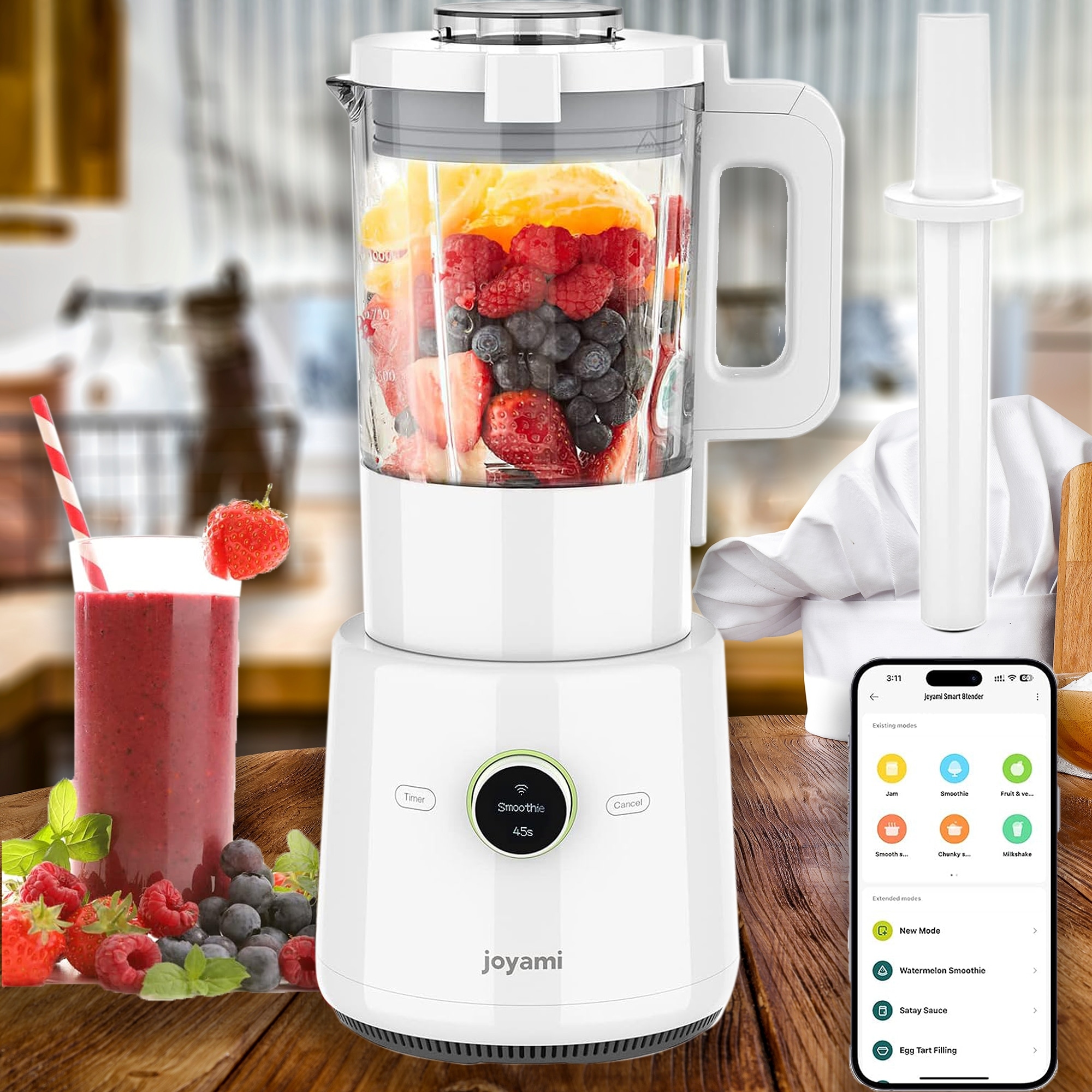 Joyami 9 Speed 56oz. Countertop Food Blender with App Control