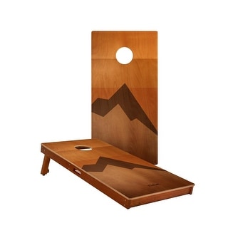 Retro Elakai Solid Mahogany All-Weather Cornhole Boards