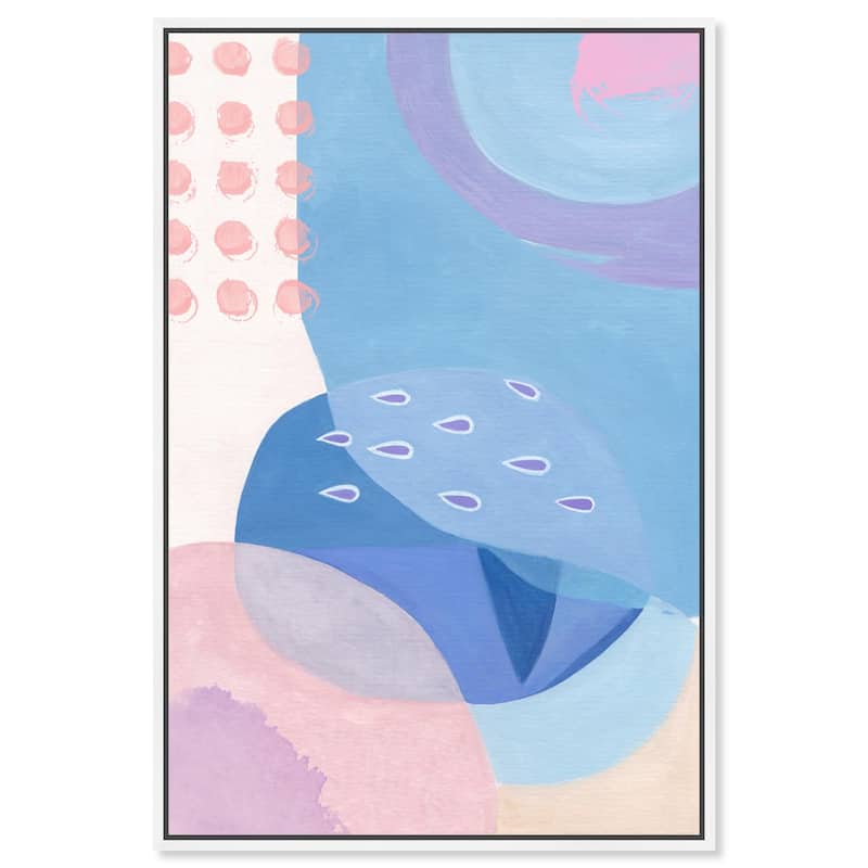 Doll Memories - Pretty Blue II Canvas by Art Remedy - White - 36" x 54"