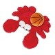 preview thumbnail 1 of 4, DolliBu Large Googly Eyes Red Crab Stuffed Animal w/ Basketball Plush - 14 inches