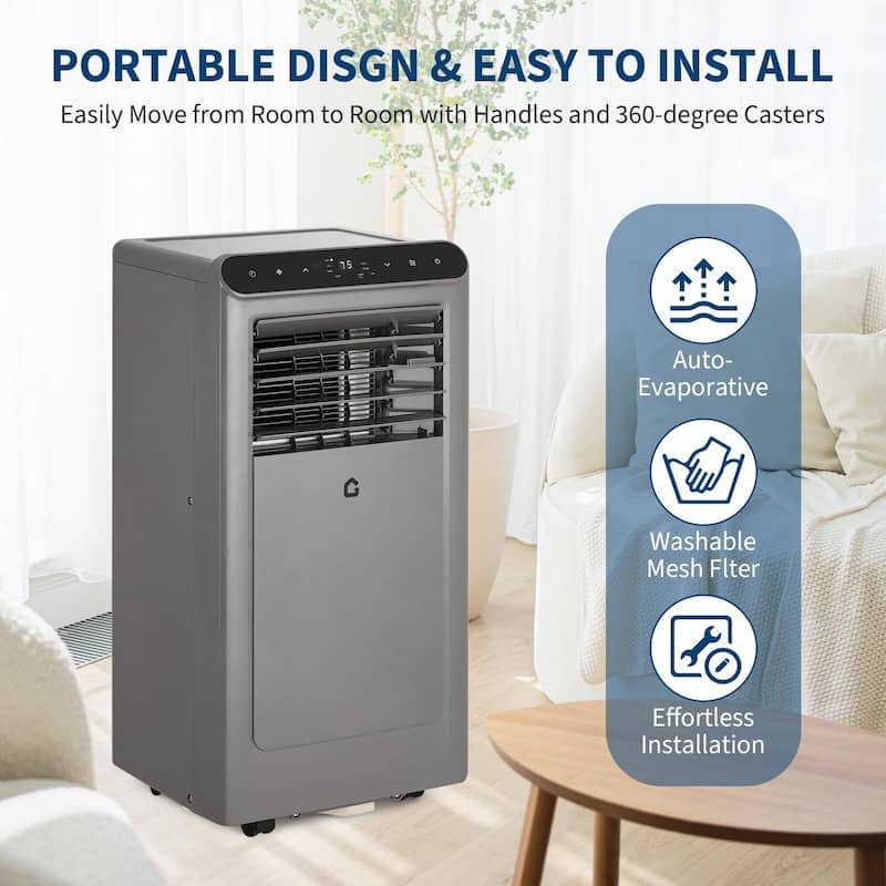 10000 BTU Portable Air Conditioner, Remote, 24H Timer, Sleep Mode