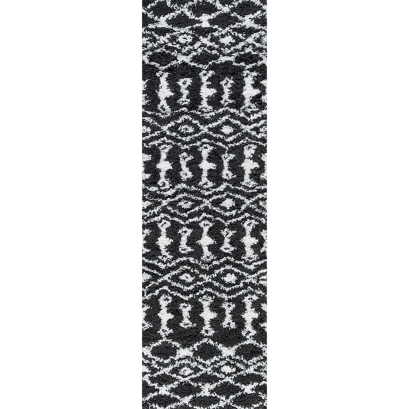 Joy Shag Mediterranean Geometric Indoor Area Rug