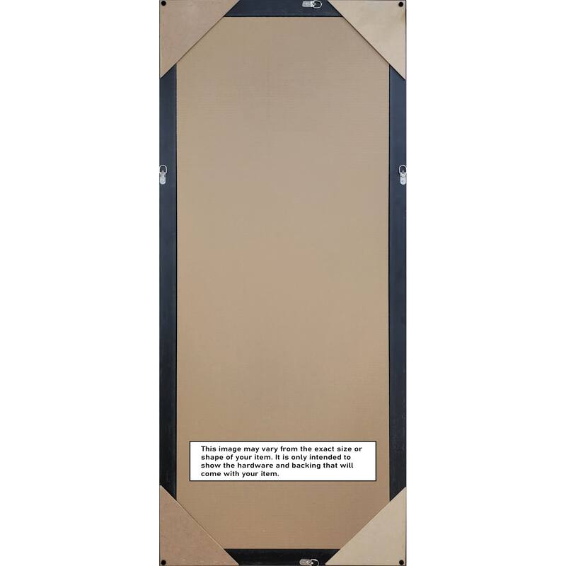 Filigree Non-Beveled Framed Full-Length Floor Leaner Mirror