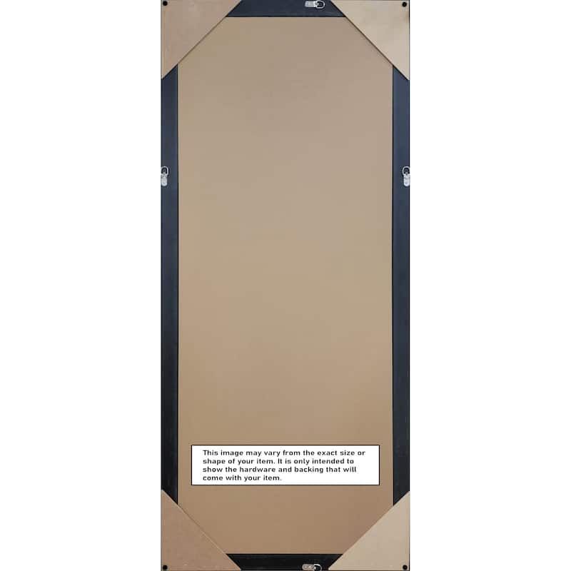 Maya Non-Beveled Framed Full-Length Floor Leaner Mirror
