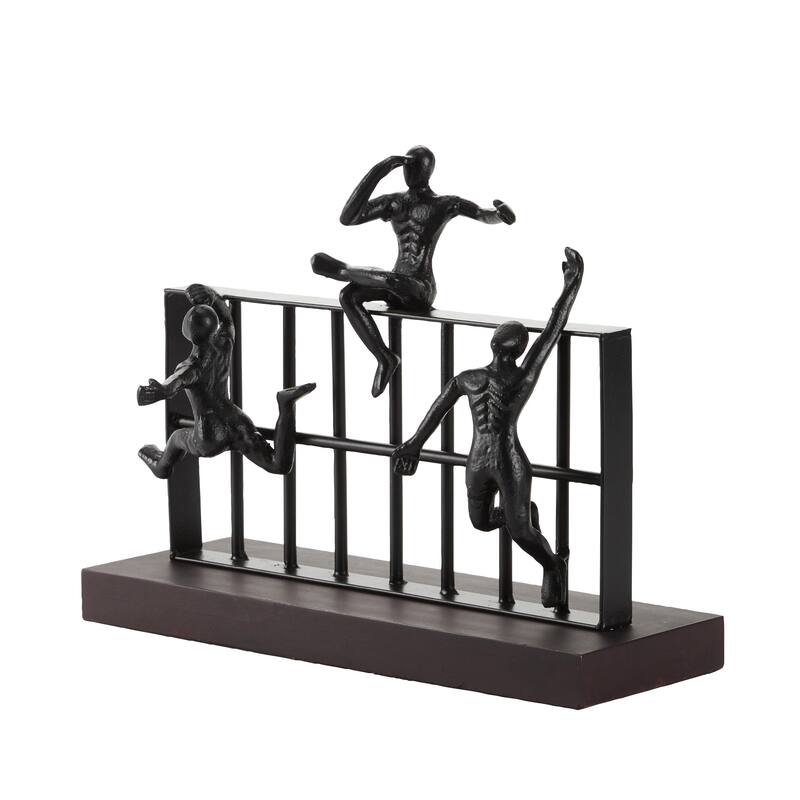 Metal People Sculpture - Black - Roche River Decor