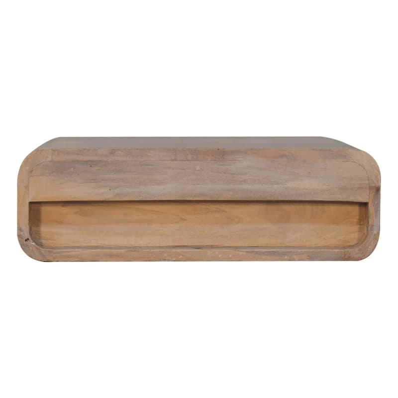Artisan Furniture Solid Wood Sonoma T-bar Wall Mounted Bedside ,Beige ,1 drawer