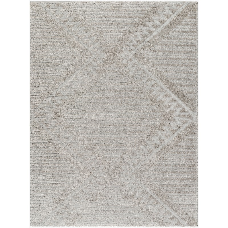 Livabliss Nomadic Boho Diamond Plush Area Rug