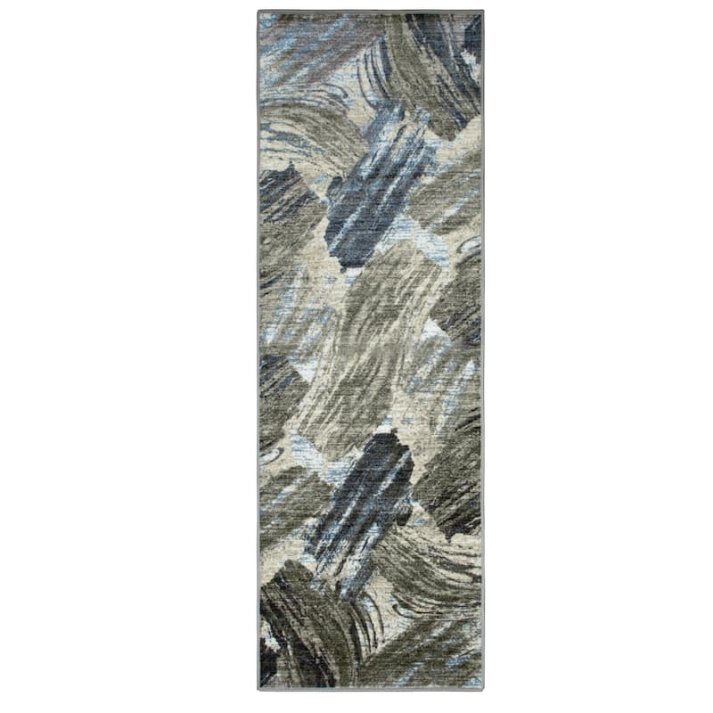 Superior Rivas Printed Non-Slip Washable Indoor Area Rug